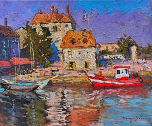 Il vivace porto di Boats