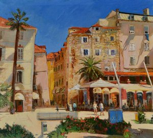 Una piazza cittadina piena di vita da Alexander Shandor