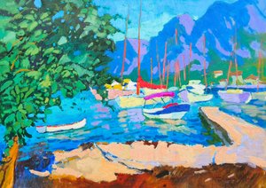 Un vivace porto mediterraneo da Alexander Shandor