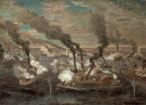 Grande Battaglia Navale di Memphis, Tennessee il 6 giugno, 1862 da Alexander Simplot
