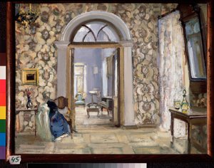 La sala di ricevimento della villa Belkino della famiglia Obninski da Alexander Sredin