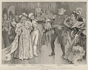 Cenerentola, il Pantomima al Drury Lane Theatre, la scena del ballo