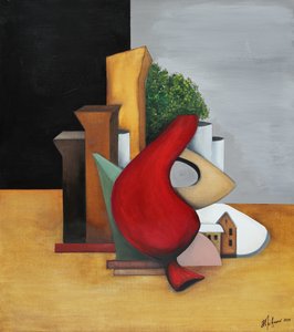 Città geometrica rossa