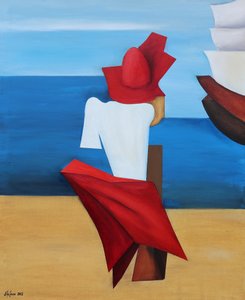 Red Hat in riva al mare
