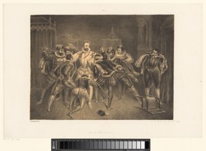 Omicidio di Enrico di Guisa da Alexander Ver Huell (signed by artist)