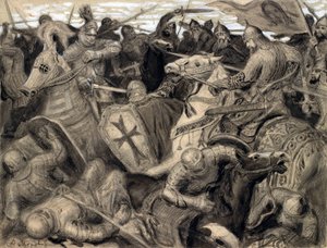 Scena di battaglia all