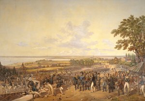 Re Carlo XIV Giovanni (1763-1844) di Svezia in Visita alle Chiuse del Canale a Berg nel 1819, 1856
