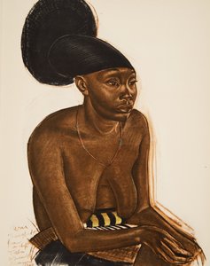 Uru, la Mangbeou (Niangara) haut Ouelle, da Dessins et Peintures d