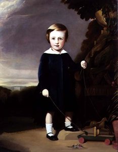 Ritratto di un bambino con una trottola di legno da Alexander Young