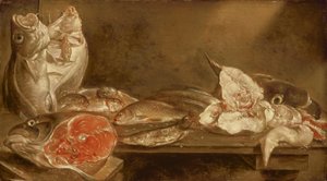 Natura morta con pesce, 1640 da Alexander van Adriaenssen