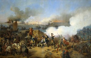 Assalto alla Fortezza Svedese di Nöteborg da parte delle Truppe Russe, 11 Ottobre 1702, 1846 da Alexander von Kotzebue