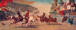 Una corsa di carri romani, c1882