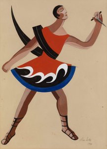 Costume per il dramma Le Fenicie di Euripide, 1948 da Alexandra Alexandrowna Exter