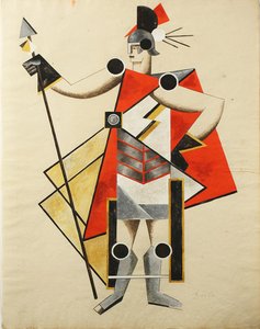 Costume per il dramma La Signora Invisibile, 1924 da Alexandra Alexandrowna Exter