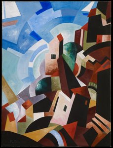 Città italiana sul mare, c.1917 da Alexandra Alexandrowna Exter