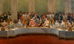 Il banchetto per il matrimonio di Napoleone Bonaparte (1769-1821) e Maria Luisa d