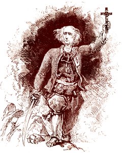 Un prete chouan. Insurrezione realista in Bretagna. Fine del XIX secolo da Alexandre (1850 1888) Ferdinandus