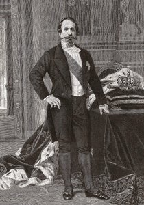 Ritratto di Napoleone III, Imperatore dei Francesi - incisione dal dipinto di Alessandro Cabanel da after Alexandre Cabanel