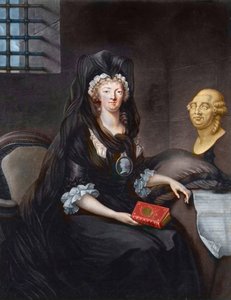 Ritratto di Maria Antonietta (1755-1793) in lutto profondo nella prigione del Tempio da Alexandre (after) Kucharski