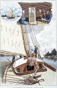 Gita in barca ad Argenteuil - disegno di Brun da Alexandre Brun