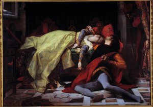 Morte di Francesca da Rimini e Paolo Malatesta (1284) da Alexandre Cabanel