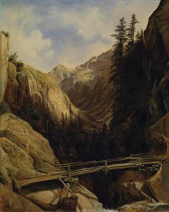 Alla cascata di Handeck, 1842-43 da Alexandre Calame