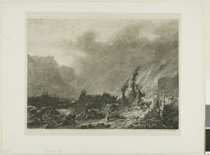 Paesaggio alpino da Alexandre Calame
