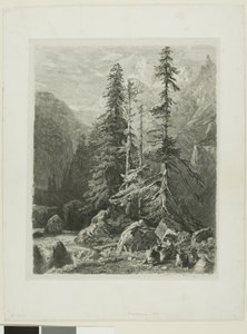 Paesaggio alpino da Alexandre Calame