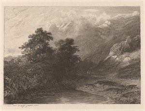 Lago di montagna da Alexandre Calame