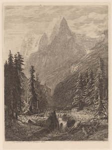 Prato di montagna da Alexandre Calame