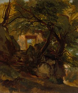 Scala nel Parco di Villa Chigi di Ariccia da Alexandre Calame