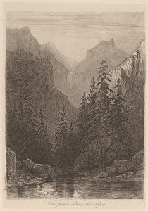 Vista presa nelle Alpi da Alexandre Calame