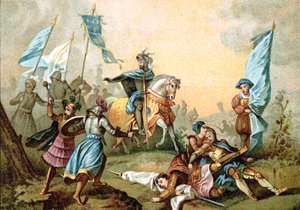 Francesco I di Francia alla Battaglia di Marignano da Alexandre Evariste (after) Fragonard