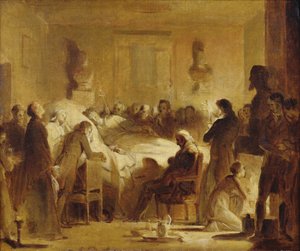 Gli ultimi momenti di Carlo Ferdinando di Francia nella sala dell