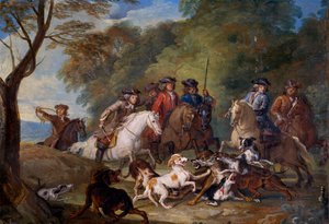Studio per La caccia al lupo da Alexandre Francois Desportes