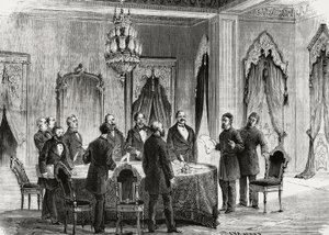 Conferenza di Costantinopoli, dicembre 1876, incisione, Turchia