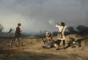 Caccia agli uccelli, 1830 da Alexandre Gabriel Decamps