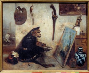 Il pittore scimmia