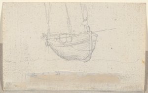 Veduta di una città (verso: nave)