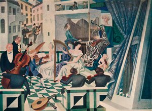 (dettaglio) Decorazione Murale in una Sala da Concerto in una Casa Privata, c1927 da Alexandre Jacovleff
