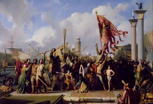Il trionfo di Pisani, 1847 da Alexandre Jean Baptiste Hesse
