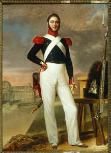Francese: Marin Burty, commerciante di novità, in uniforme da granatiere