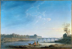 Il Quai delle Tuileries e il Pont Royal, c.1780 da Alexandre Jean Noel