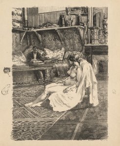La sessione del modello (La Séance de modèle) da Alexandre Lunois