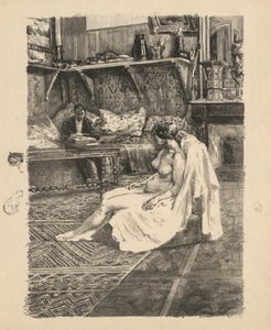 La sessione del modello La Séance de modèle, c. 1895 da Alexandre Lunois