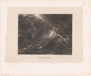 Endimione visitato da Diana da Alexandre Vincent Sixdeniers