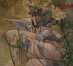 Dettaglio di alcuni pannelli decorativi delle quattro stagioni: primavera da Alexandre de Riquer