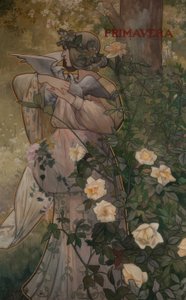 Pannelli decorativi delle quattro stagioni: primavera