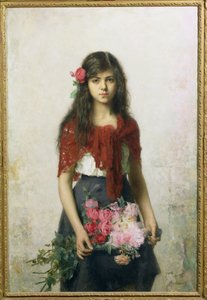 La venditrice di fiori da Alexei Alexevich Harlamoff