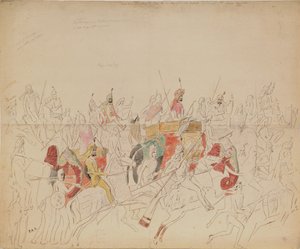 Maharaja Sher Singh del Punjab e la Sua Corte, 1846 da Alexei Dmitriyevich Saltykov